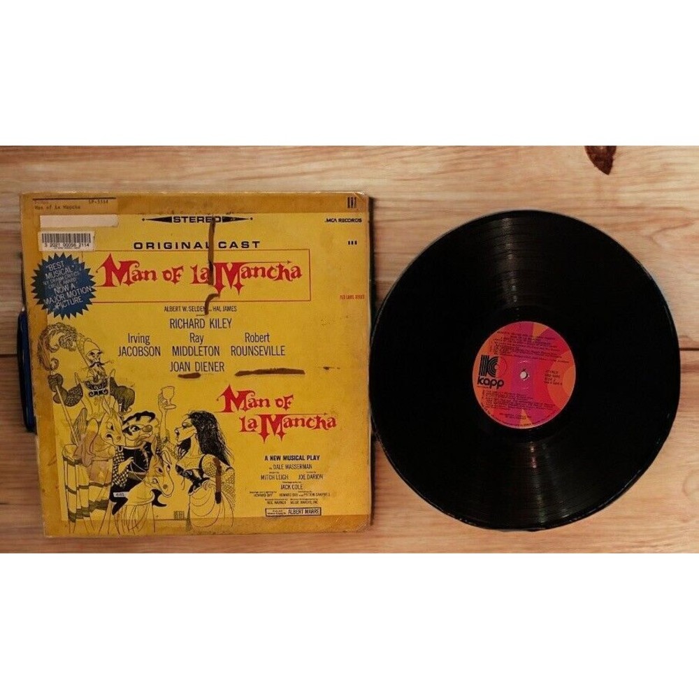 Man of La Mancha Original Cast Record 33RPM 12" Vintage Vinyl LP 1965
